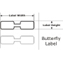 CognitiveTPG Vinyl Butterfly Thermal Transfer Barcode Label